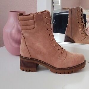 Tan Pierre Dumas Boots Size 8